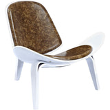 NyeKoncept Shell Chair | White/Palermo Olive 224439-A
