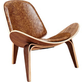 NyeKoncept Shell Chair | Walnut/Weathered Whiskey 224440-B