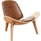 NyeKoncept Shell Chair | Natural/Weathered Whiskey 224440-C