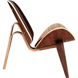 NyeKoncept Shell Chair | Walnut/Aged Cognac 224441-B