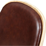 NyeKoncept Shell Chair | Natural/Aged Cognac 224441-C