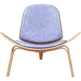 NyeKoncept Shell Chair | Natural/Weathered Blue 224442-C