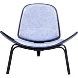 NyeKoncept Shell Chair | Black/Weathered Blue 224442-D