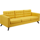 NyeKoncept Mina Sofa | Walnut/Papaya Yellow 224449-B