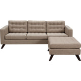 NyeKoncept Mina Sofa Set | Walnut/Light Sand 224481-B