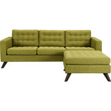 NyeKoncept Mina Sofa Set | Walnut/Avocado Green 224482-B