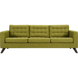 NyeKoncept Mina Sofa Set | Walnut/Avocado Green 224482-B