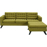 NyeKoncept Mina Sofa Set | Black/Avocado Green 224482-C