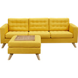 NyeKoncept Mina Sofa Set | Natural/Papaya Yellow 224483-A