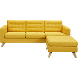 NyeKoncept Mina Sofa Set | Natural/Papaya Yellow 224483-A