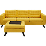 NyeKoncept Mina Sofa Set | Black/Papaya Yellow 224483-C