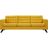 NyeKoncept Mina Sofa Set | Black/Papaya Yellow 224483-C