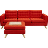 NyeKoncept Mina Sofa Set | Natural/Retro Oranege 224484-A