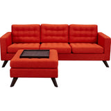 NyeKoncept Mina Sofa Set | Walnut/Retro Oranege 224484-B
