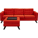 NyeKoncept Mina Sofa Set | Black/Retro Oranege 224484-C