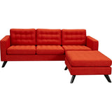 NyeKoncept Mina Sofa Set | Black/Retro Oranege 224484-C