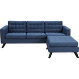 NyeKoncept Mina Sofa Set | Black/Stone Blue 224485-C
