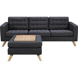 NyeKoncept Mina Sofa Set | Natural/Charcoal Gray 224486-A