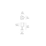 Artemide Logico E12 Mini Table Lamp Max 3X40W