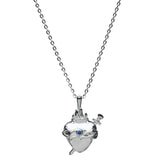 Awe Inspired Immaculate Heart Charm Necklace | Standard Cable Chain