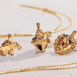 Awe Inspired Immaculate Heart Charm Necklace | Standard Cable Chain