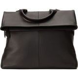 Kiko Leather Fold N Go Backpack | Black