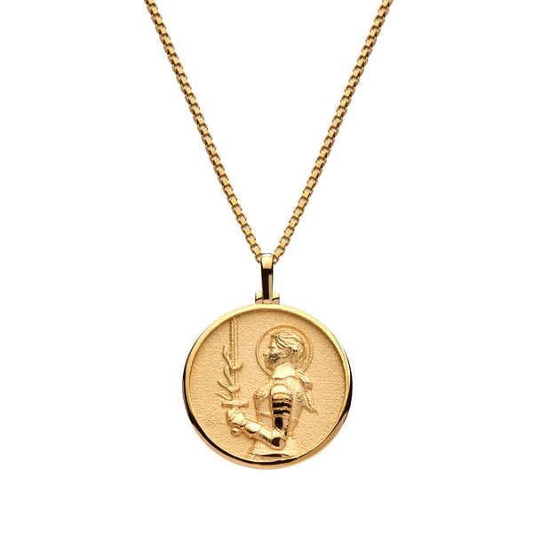 Awe Inspired Joan of Arc Necklace | Box Chain