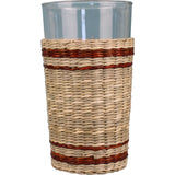 Seagrass Highball 6 pc Glassware set | White & Sepia Collection