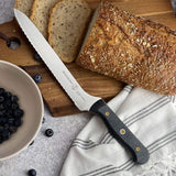 Messermeister Custom Scalloped Offset Knife | 8"