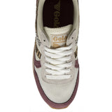Gola Women's Daytona Safari Sneakers | Off White/Windsor Wine