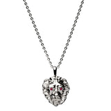 Awe Inspired Lion Charm Necklace | Standard Cable Chain