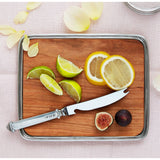 Match Pewter Bar Tray with Bar Knife Set