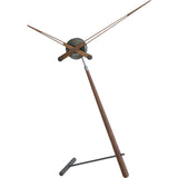 Nomon Puntero T Table Clock | Graphite Finished Brass/Walnut