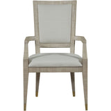 Sonder Living Raffles Dining Arm Chair | Natural & Norman Ivory