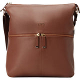 Kiko Leather Zip Tote Bag