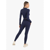 Koral Exceed High Rise Rib Legging | Midnight Blue
