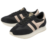 Gola Women's Boston 78 Snake Trainers Sneakers | Black/Pink