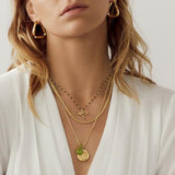Awe Inspired Medusa Plus Snake Charm Necklace Set | Standard Chain