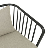 Mater Furniture Mollis Sofa | Black Stained Solid Oak/Kvadrat Re-Wool Recycled Finish