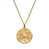 Awe Inspired Medusa Necklace | Box Chain