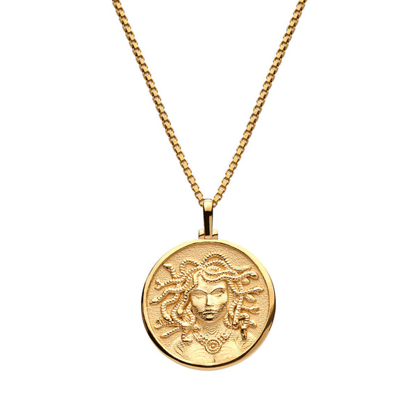 Awe Inspired Medusa Necklace | Box Chain