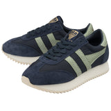 Gola Women's Boston 78 Snake Trainers Sneakers | Navy/Sage