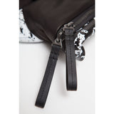 Cote&Ciel Timsah Printed Alias Cowhide Leather Backpack | White/Black