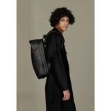 Cote & Ciel Sormonne Coated Canvas Backpack | Black 28720
