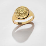 Awe Inspired Medusa Signet Ring