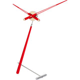 Nomon Puntero L Table Clock | Steel/Chromed Brass/Walnut