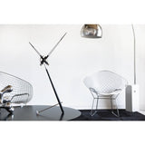 Nomon Puntero L Table Clock | Steel/Chromed Brass/Walnut