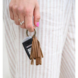 Moore & Giles Reclaimed Tassel Key Chain | Heirloom Oak