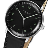 Junghans Max Bill Automatic Watch | Black Calfskin Strap 027/3400.04