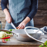 GreenPan Venice Pro Evershine Covered Wok w/ Helper Handle | 12"/5 Quarts